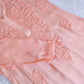 Roop Pastel Peach Pure Chiffon Kurta