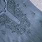 SEHER Grey Ombre Short Rayon Kurta