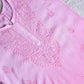 SEHER Baby Pink Ombre Short Rayon Kurta
