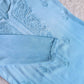 SEHER Sky Blue Ombre Short Rayon Kurta