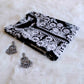 Mehnoor Black Floral Long Muslin kurta