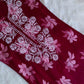 Mehnoor Maroon Floral Long Muslin kurta
