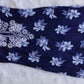 Mehnoor Navy Blue Floral Long Muslin kurta