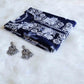 Mehnoor Navy Blue Floral Long Muslin kurta