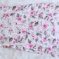 Kasha White & Pink Floral Long MulMul kurta