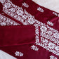 ZEENAT Maroon Long rayon Kurta