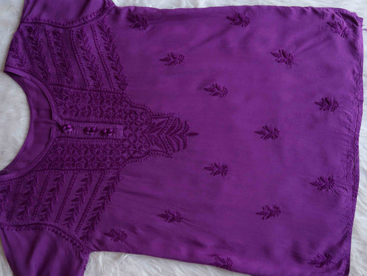 sarang Deep Purple short top