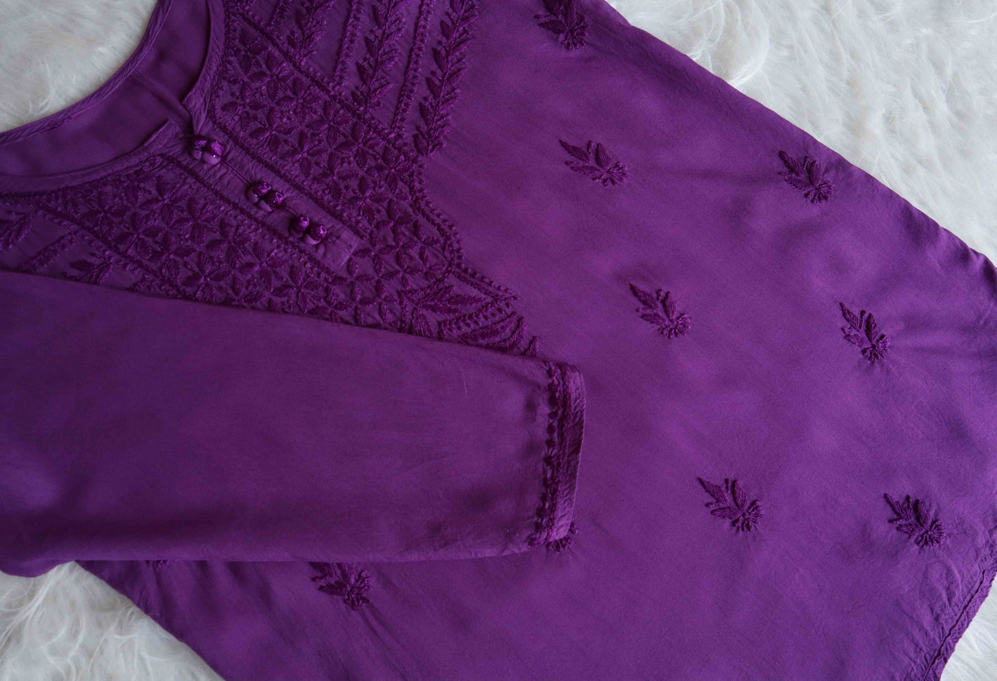 sarang Deep Purple short top
