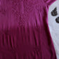 Gulab Wine Purple Short Rayon Kurta