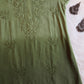 Gulab Moss Green Ombre Short Rayon Kurta