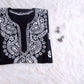 Tulipa Black Long Rayon kurta