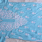 Sama Sky Blue Short Rayon Kurta
