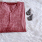 Sangam Rose Brown short kurta