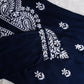 Tulipa Navy Blue Long Rayon kurta