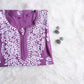 Sama Dusty Purple Short Rayon Kurta