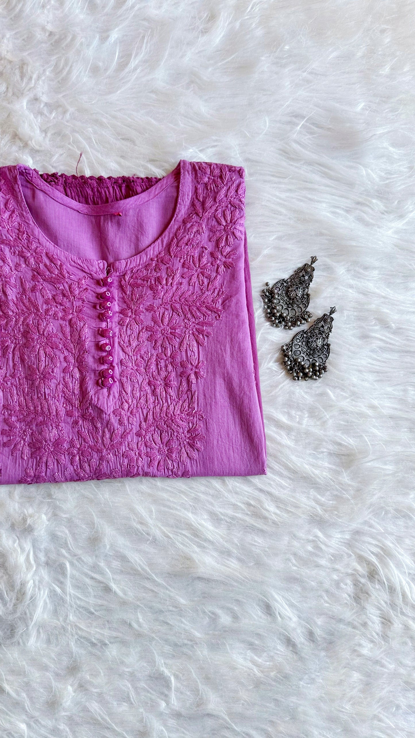 Sangam Burgundy Pink short kurta