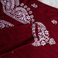 Tulipa Maroon Long Rayon kurta