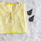 Sangam Lemon Yellow short kurta